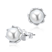 Pearl Silver Stud Earring STS-3389